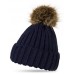 Black Hats For  Ear Fashion NEW Cuff Design Slouchy Pompom Beanie Knitted  eb-65191729